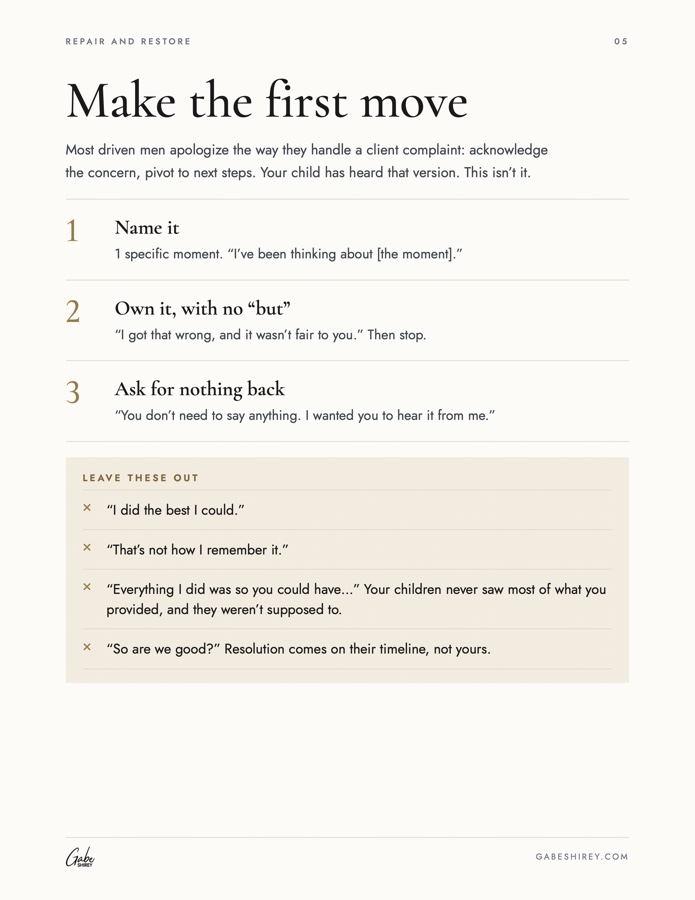 Make the first move page
